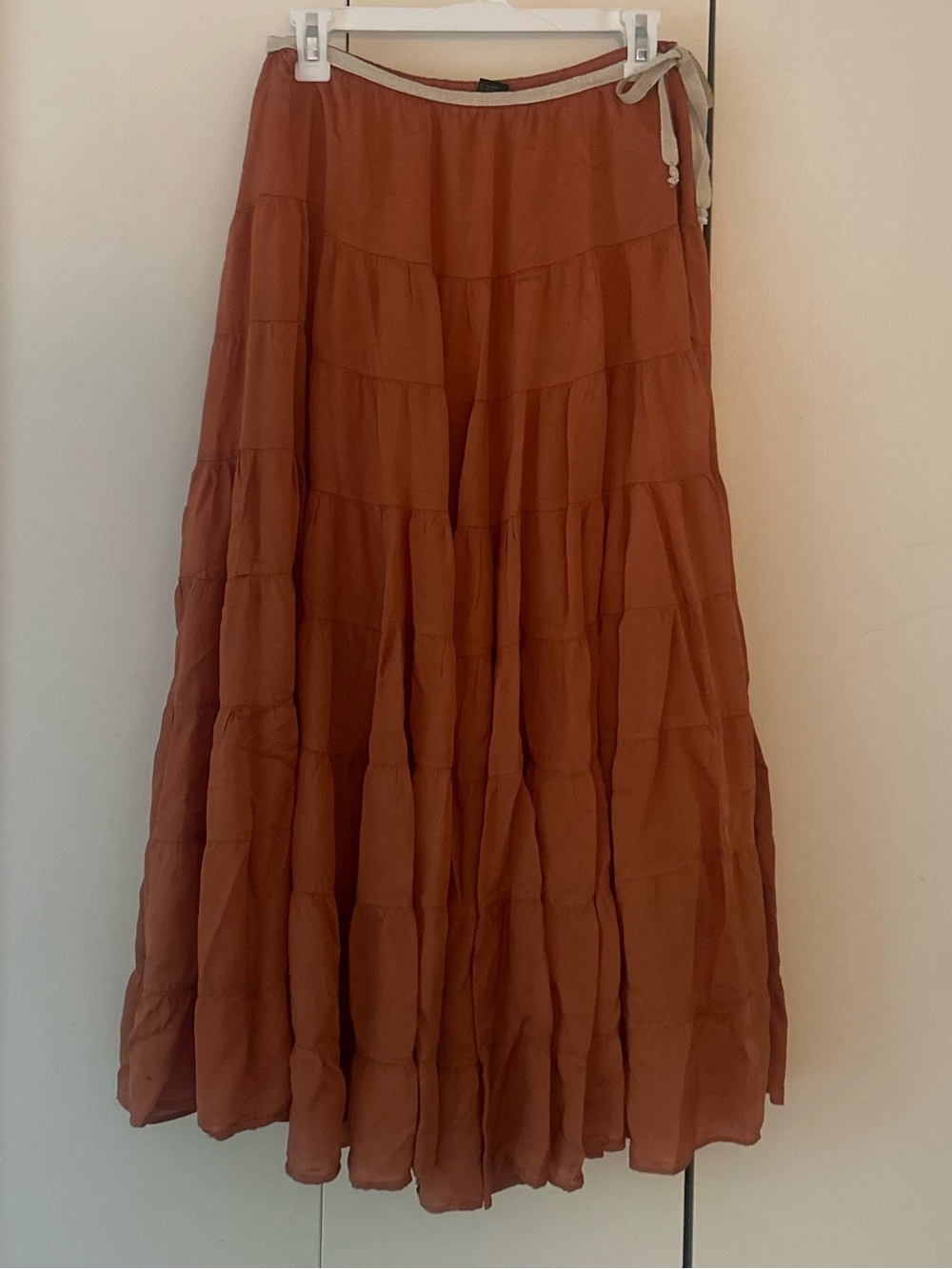 Mlle Gabrielle full tiered maxi skirt M